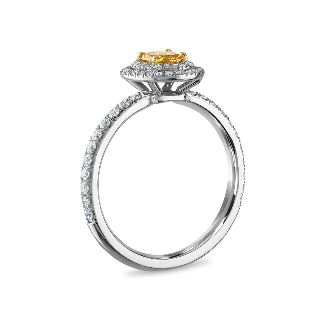 Oval Orange Diamond Engagement Ring – Gaede Designs