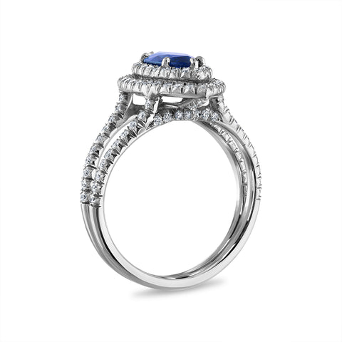 Blue Marquise Sapphire Engagement Ring ✨💍